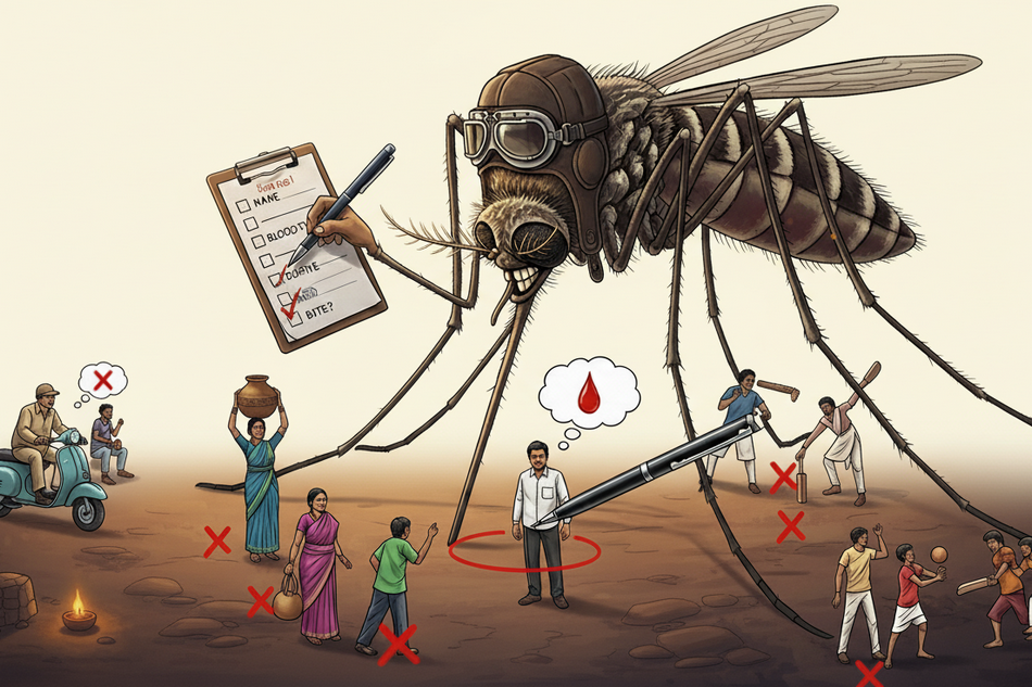 ಕಚ್ಚಲು ಆರಿಸುವ ಸೊಳ್ಳೆಗಳು…
